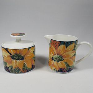 VICTORIA & BEALE *SONATA*  Sunflower SUGAR BOWL &  CREAMER